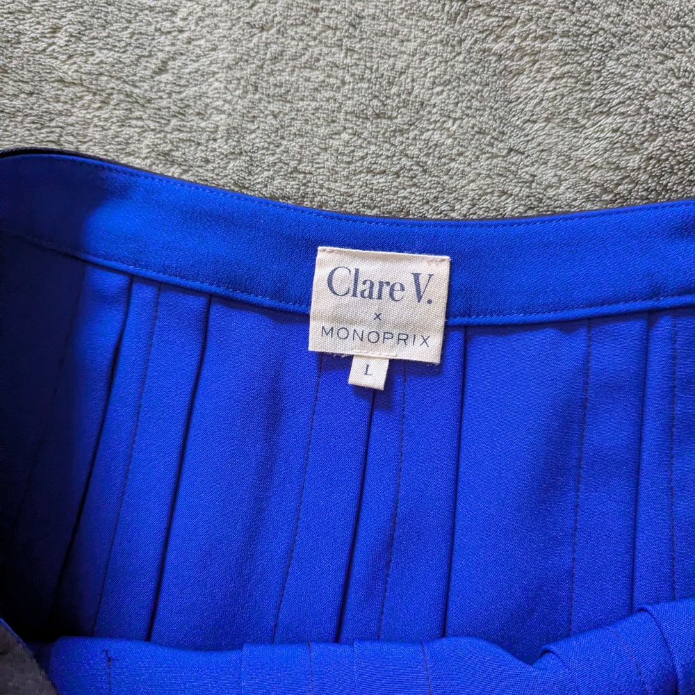 Clare V Monoprix Pleated Skirt - Picture 3 of 4